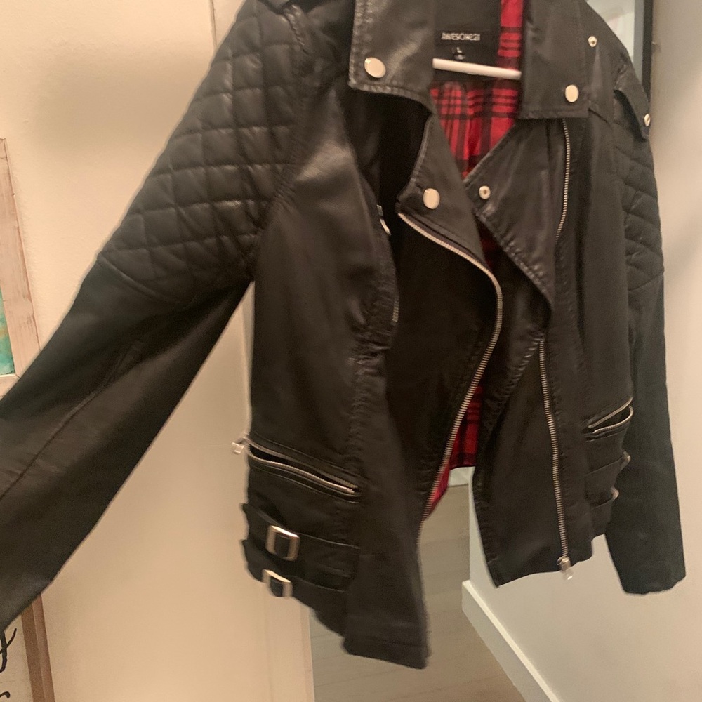 Black leather women’s jacket